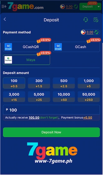 ❣️ Step 3: Enter the amount you want to deposit via Maya