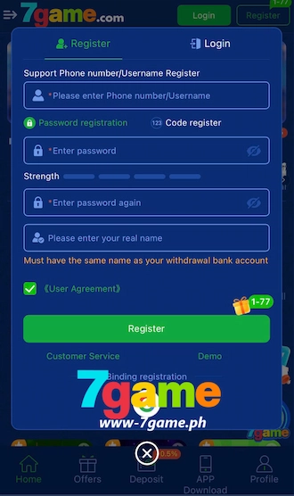 Step 2: Fill in Account Information